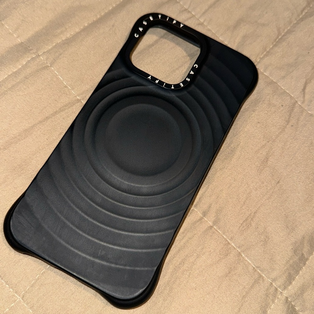 Casetify black iPhone 15 Pro Max case